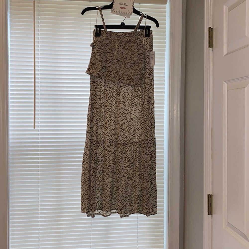 Skirt/crop top set